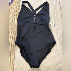 NWT black one piece suit